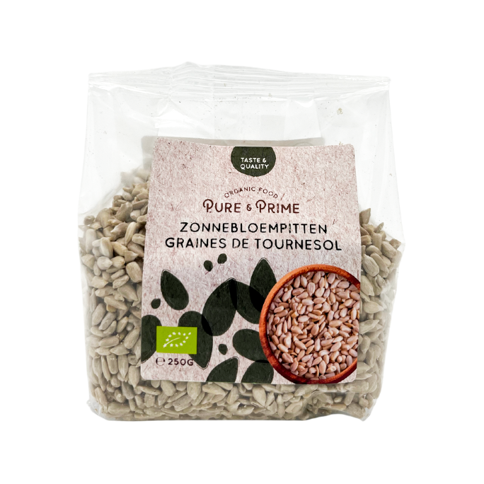 Pure & Prime Zonnebloempitten Bio (250 gr)