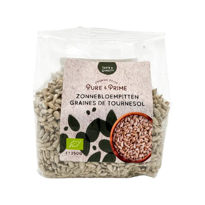 Pure & Prime Zonnebloempitten Bio (250 gr)