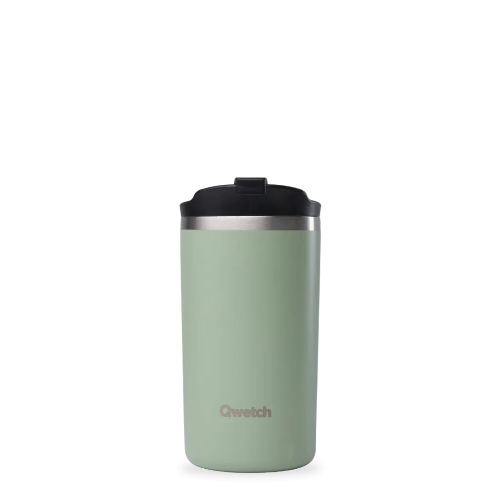 Qwetch Travel Mug Mat Limoengroen (350 ml)