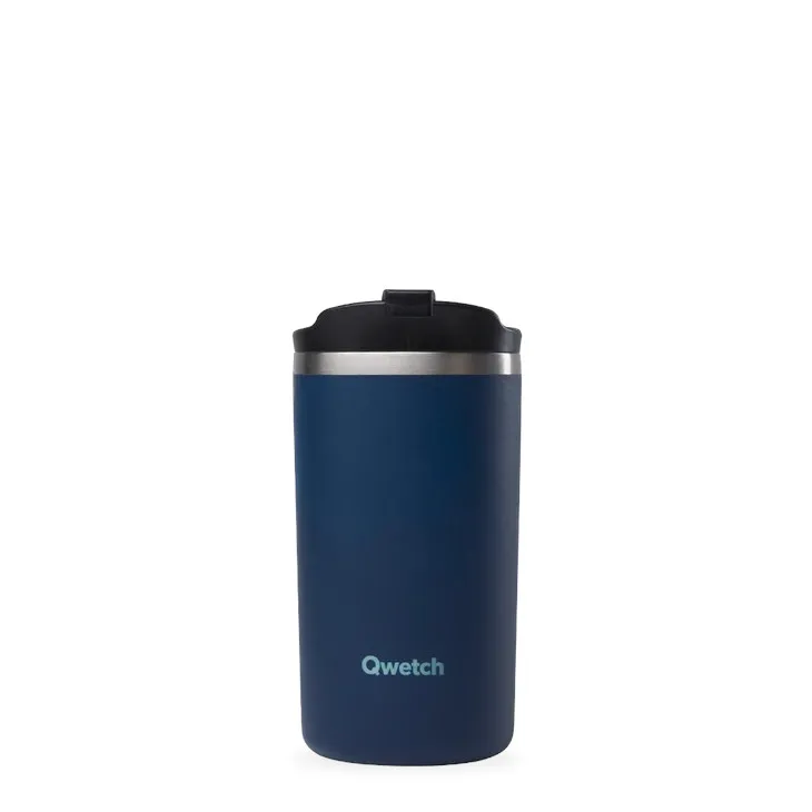 Qwetch Travel Mug Mat Middernacht Blauw (350 ml)