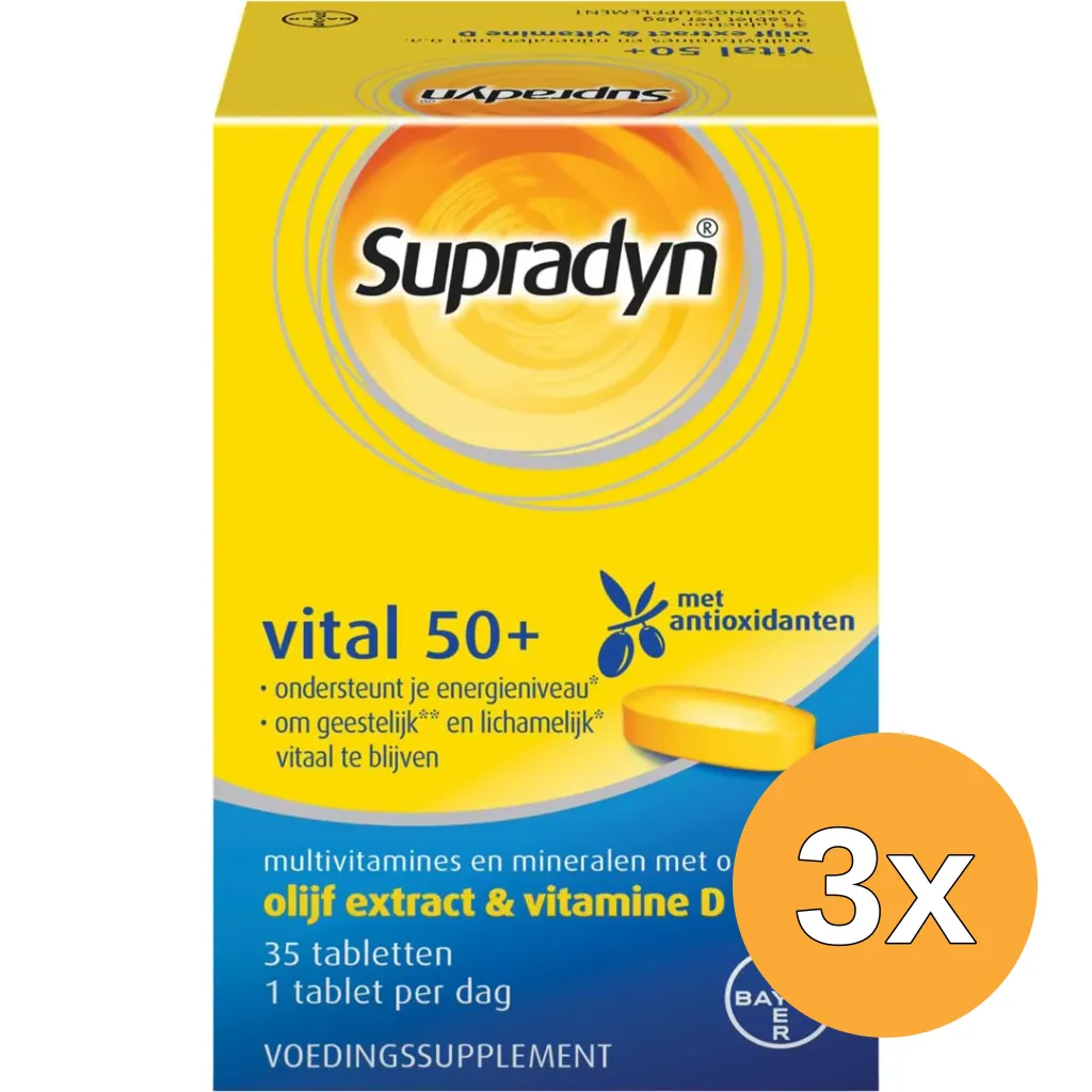 3x Supradyn Vital 50+ (35 tabletten)