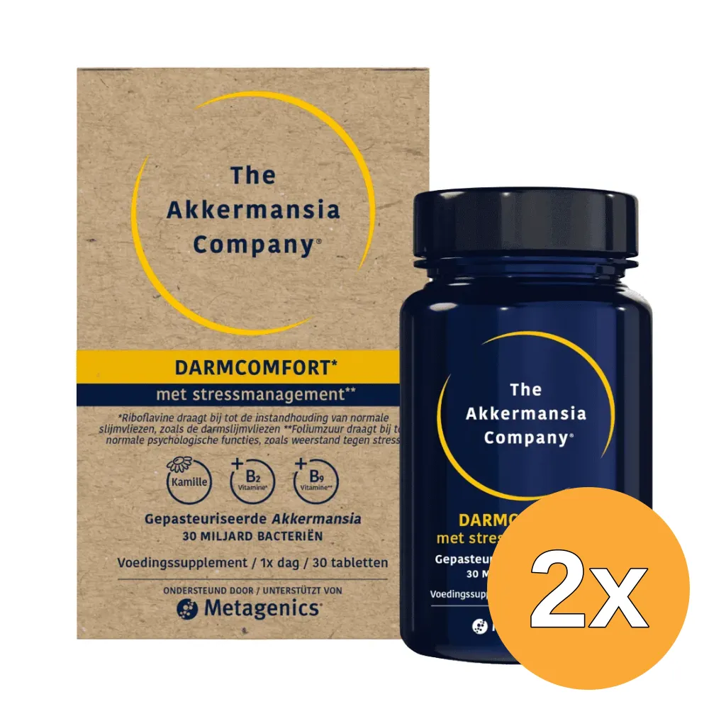2x Metagenics Akkermansia Darmcomfort NFD (30 tabletten)