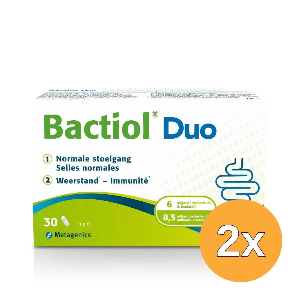 2x Metagenics Bactiol Duo NF (30 capsules)