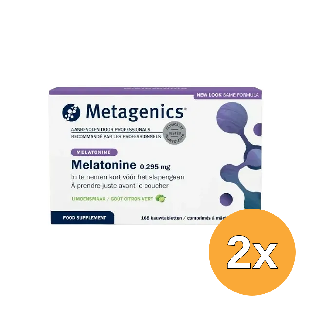 2x Metagenics Melatonine (168 kauwtabletten)