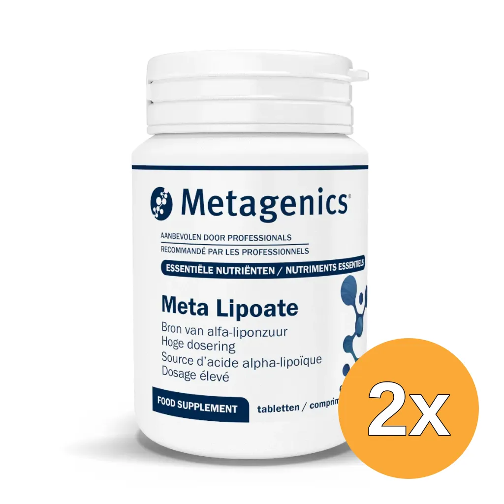 2x Metagenics Meta Lipoate 200 Bio (60 tabletten)