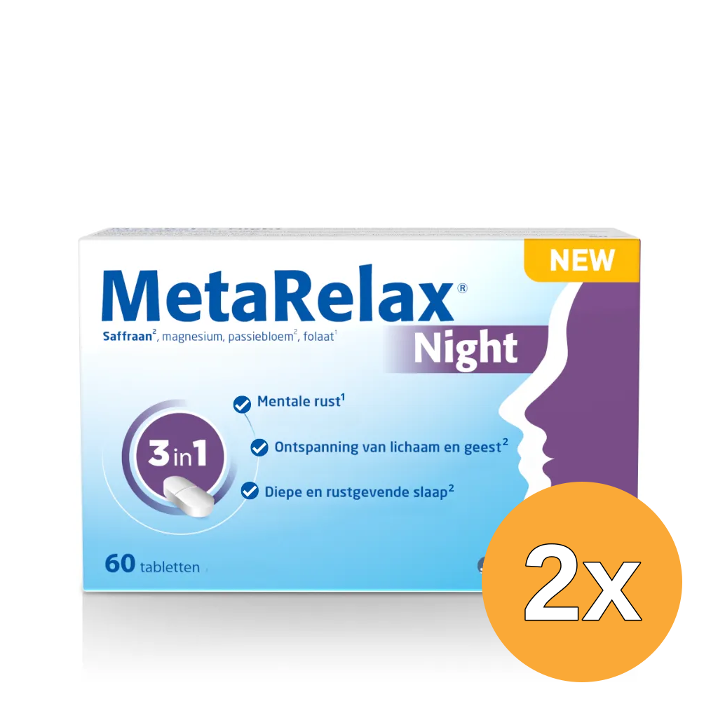 2x Metagenics MetaRelax Night (60 tabletten)