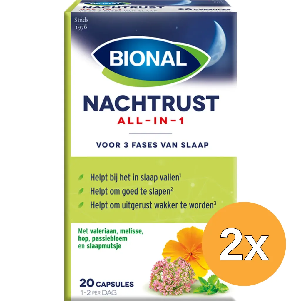 2x Bional Nachtrust All-In-1 (20 capsules)