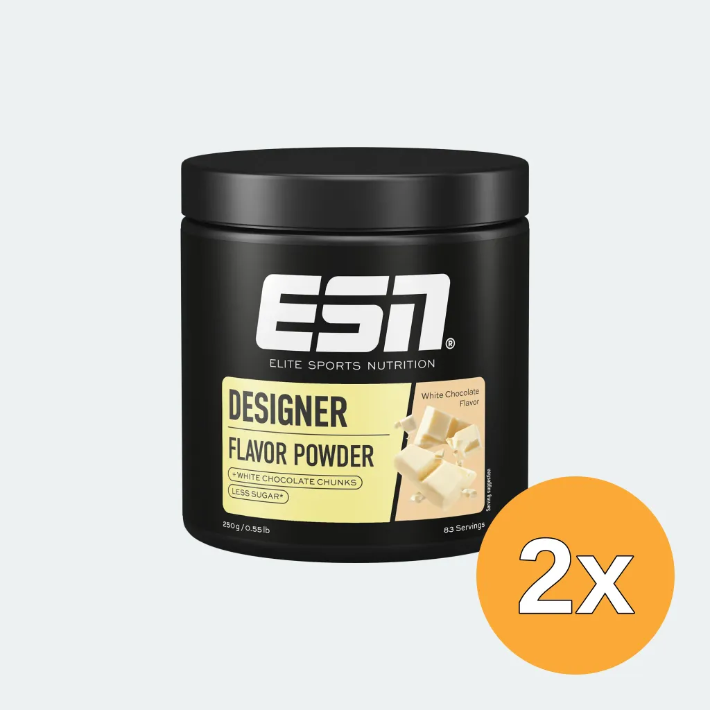 2x ESN Designer Flavour Powder White Chocolate (250 gr)