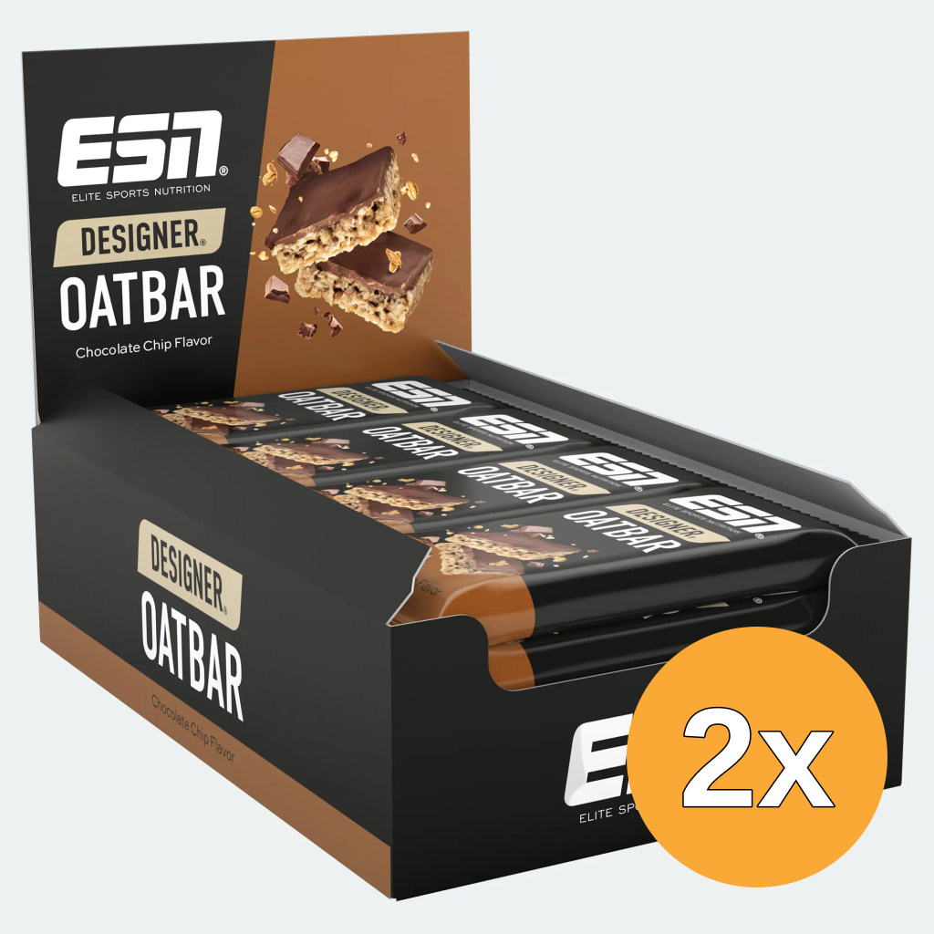 2x ESN Designer Oatbar Chocolate Chip (12 x 100g)