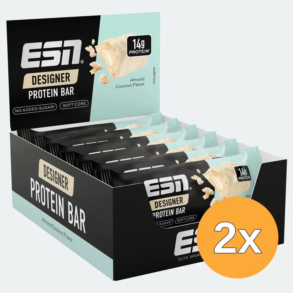 2x ESN Designer Protein Bar Almond Coconut (12 x 45 gr)
