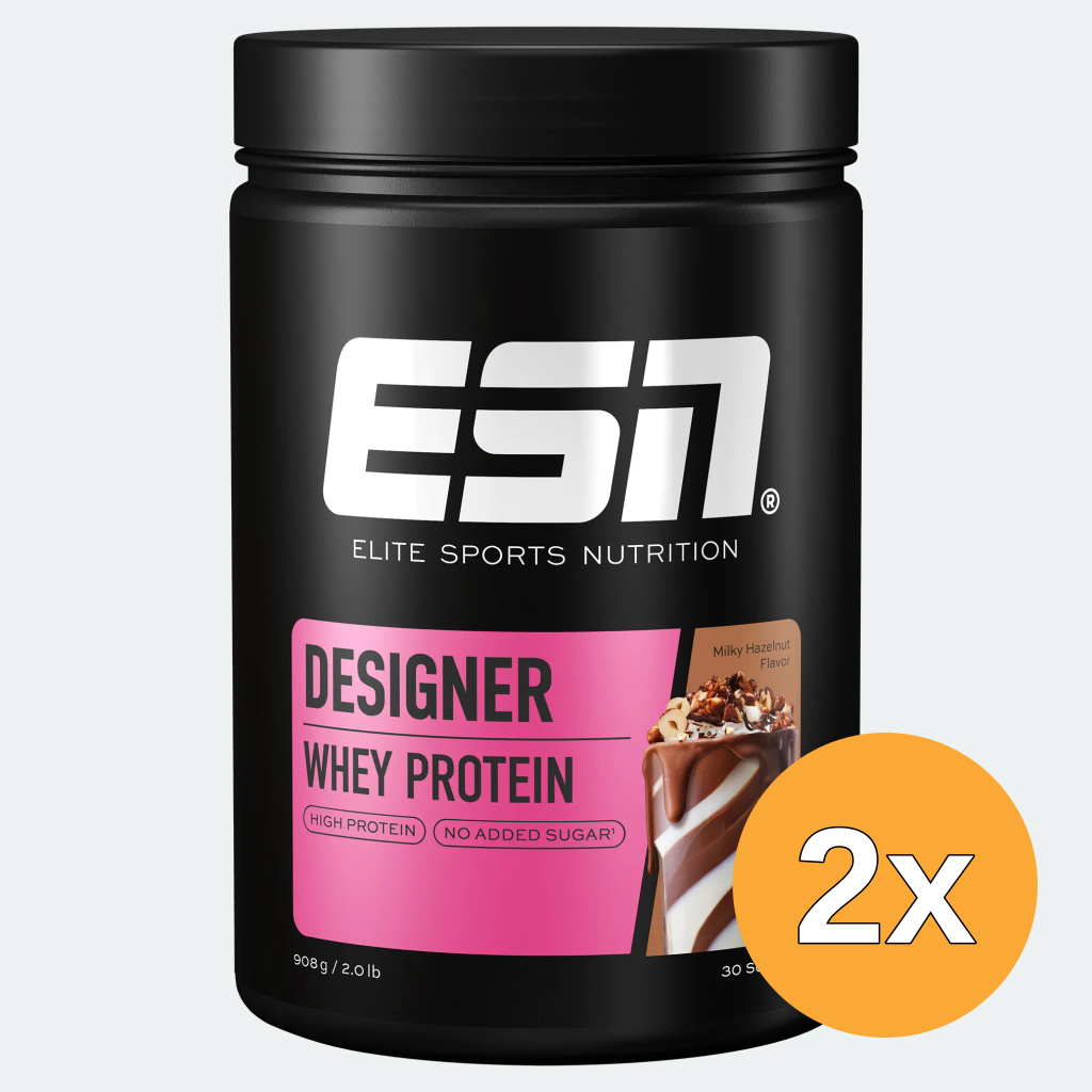 2x ESN Designer Whey Milky Hazelnut (908 gr)