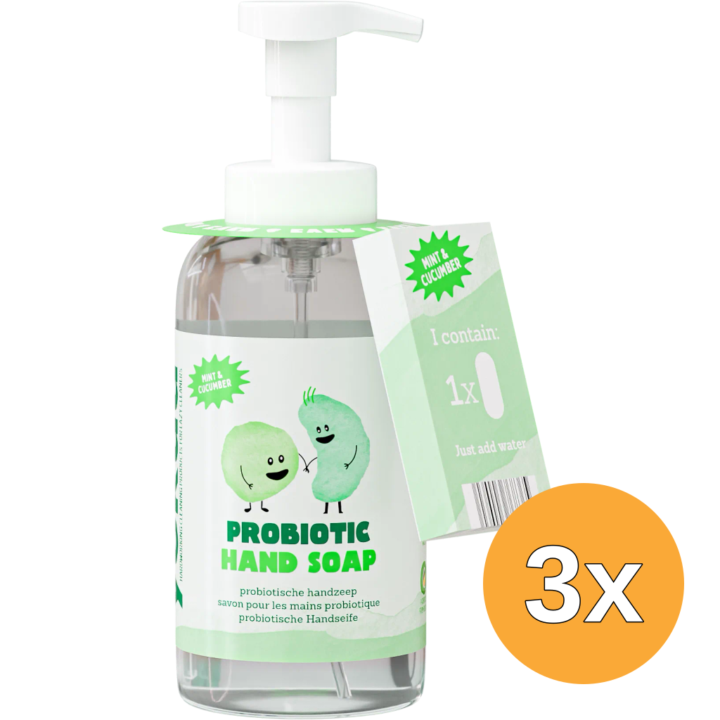 3x Yokuu Handzeep Cucumber Mint Starterkit (1 set)