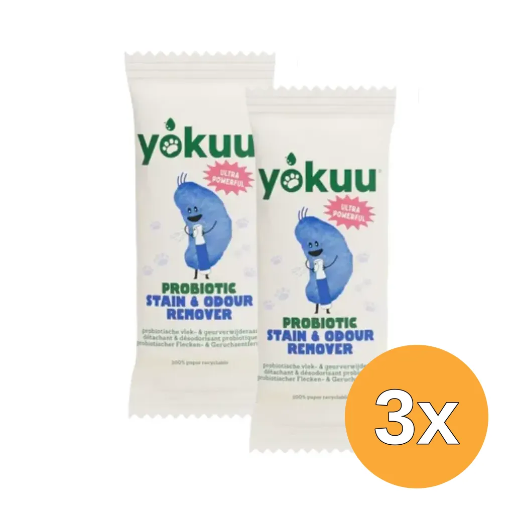 3x Yokuu Huisdier Vlek- en Geurverwijderaar Navul (2 stuks)