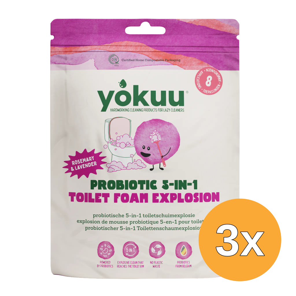 3x Yokuu Probiotische 5-in-1 Toiletschuimexplosie (800 gr)