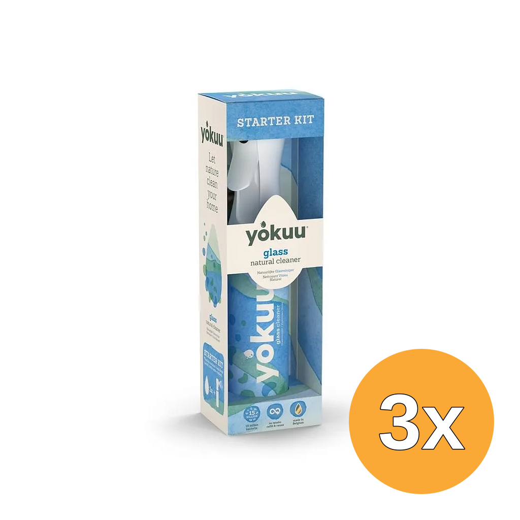 3x Yokuu Starterkit Glasreiniger (1 stuk)