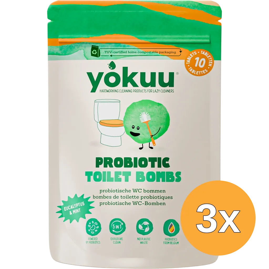 3x Yokuu Toilet Bom Eucalyptus & Munt (10 stuks)