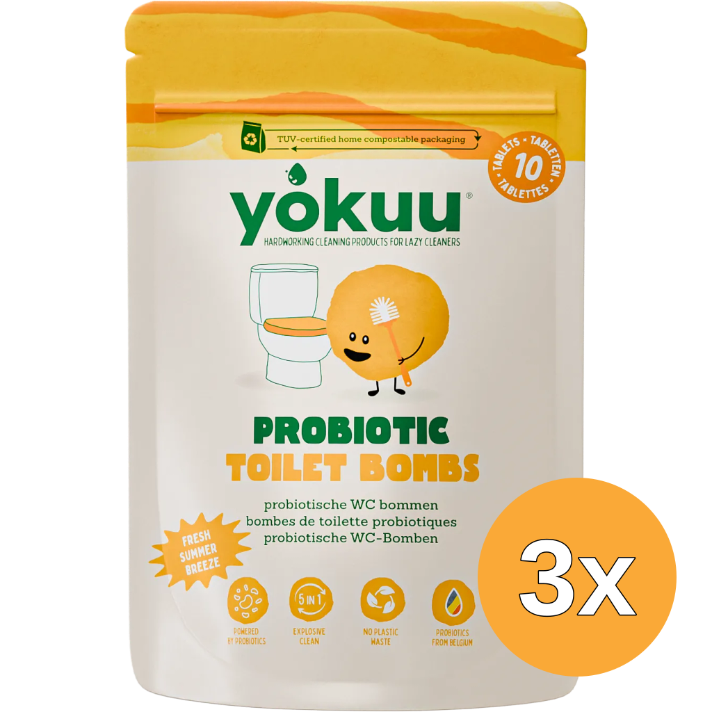 3x Yokuu Toilet Bom Fresh Breeze (10 stuks)