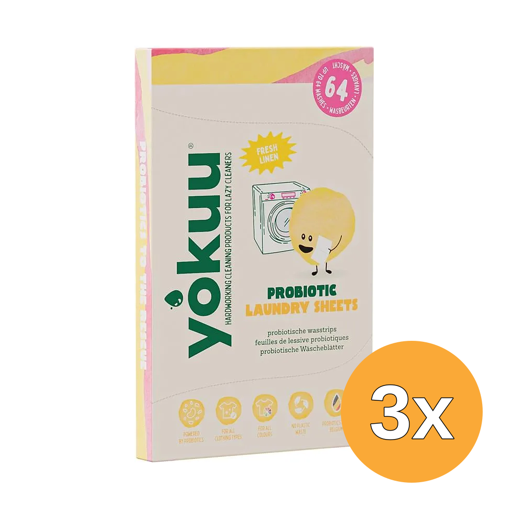 3x Yokuu Wasstrips Fresh Linnen (96 gr)