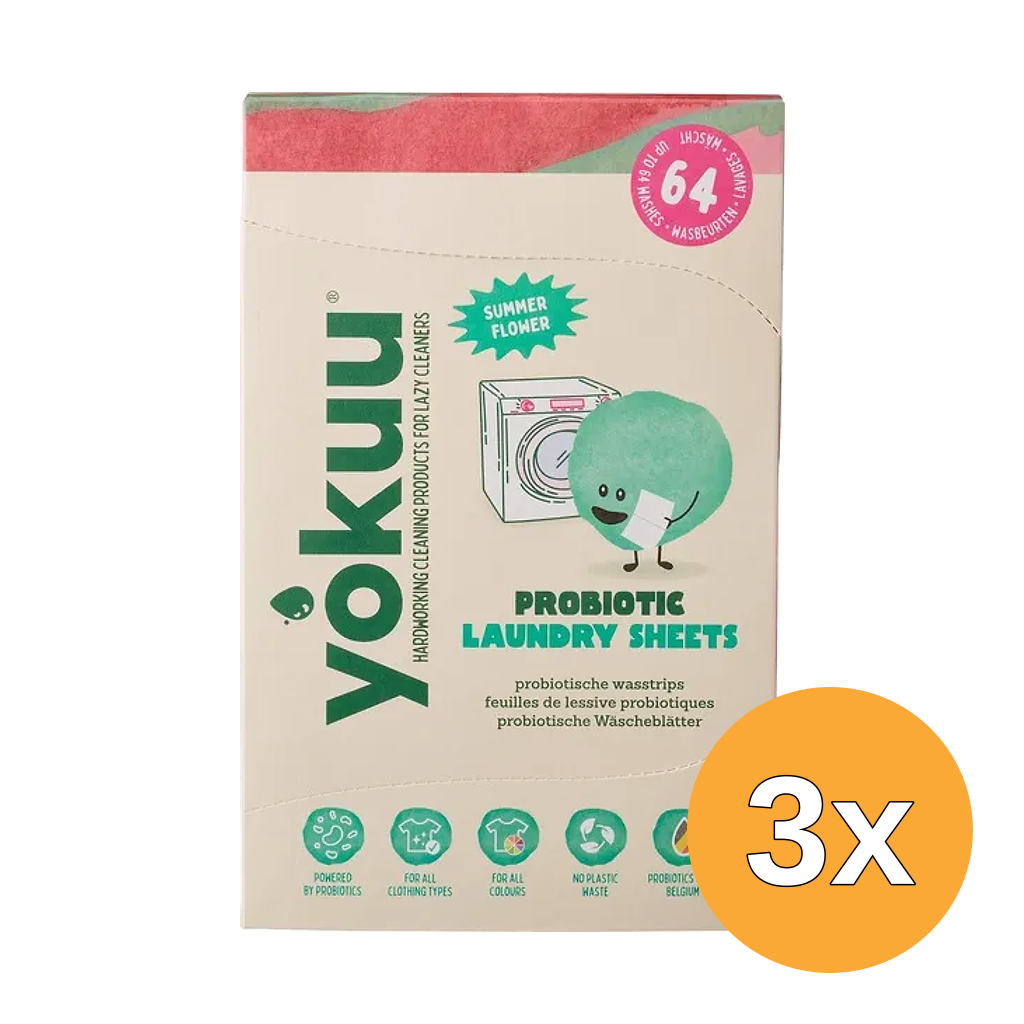 3x Yokuu Wasstrips Zomerbloem (32 stuks)