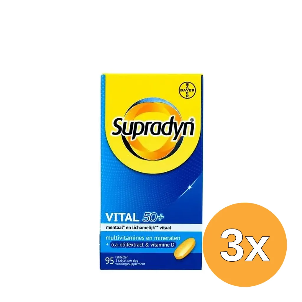 3x Supradyn Vital 50+ (95 tabletten)