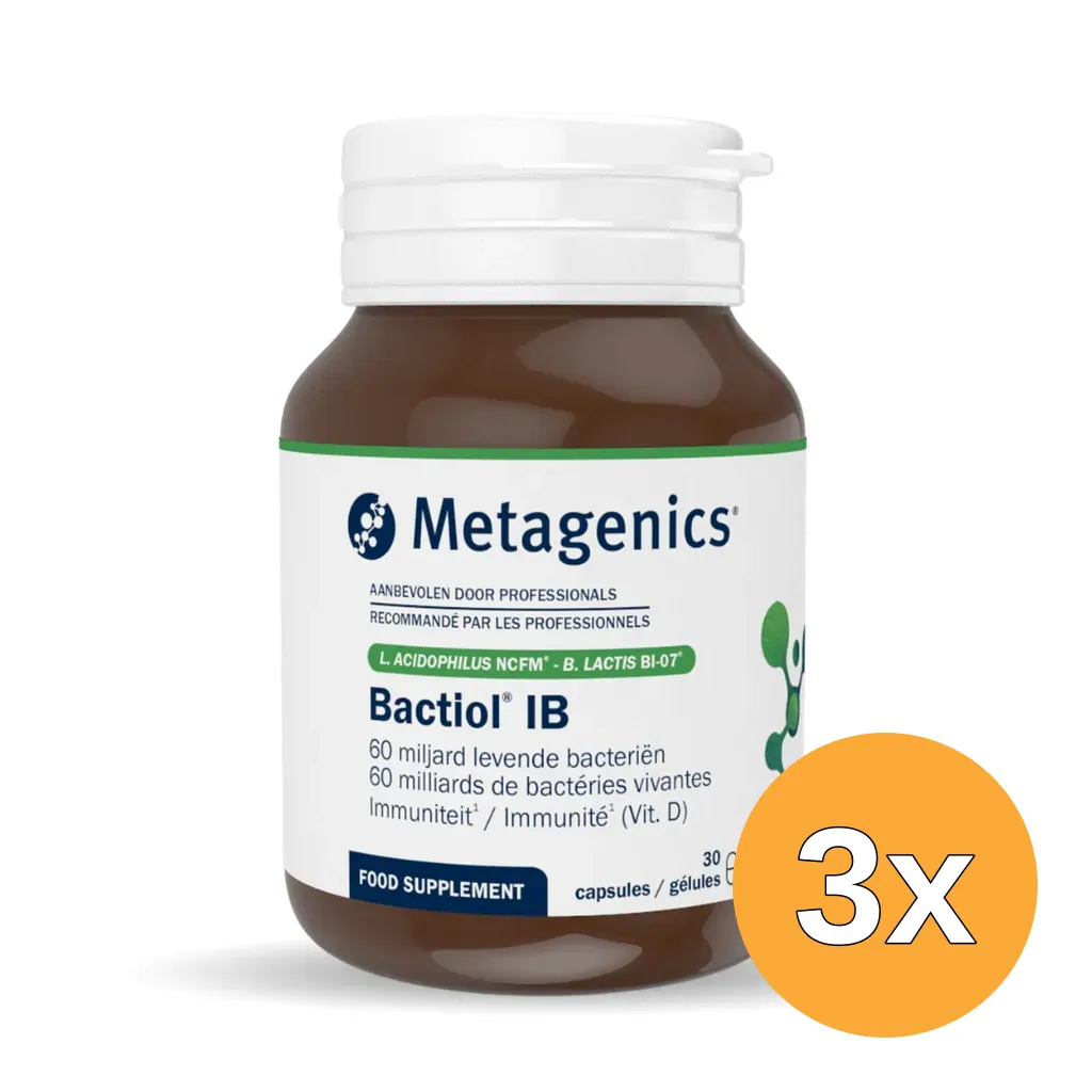 3x Metagenics Bactiol IB (30 capsules)