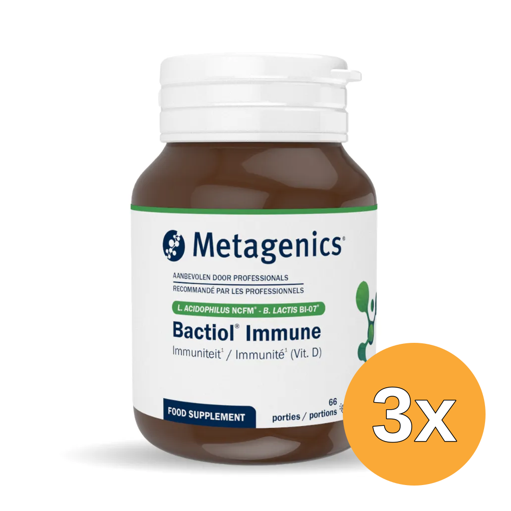 3x Metagenics Bactiol Immune 66 Porties (50 gr)
