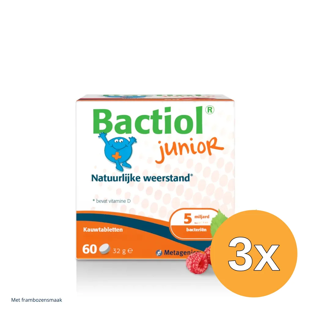 3x Metagenics Bactiol Junior Chew (60 kauwtabletten)