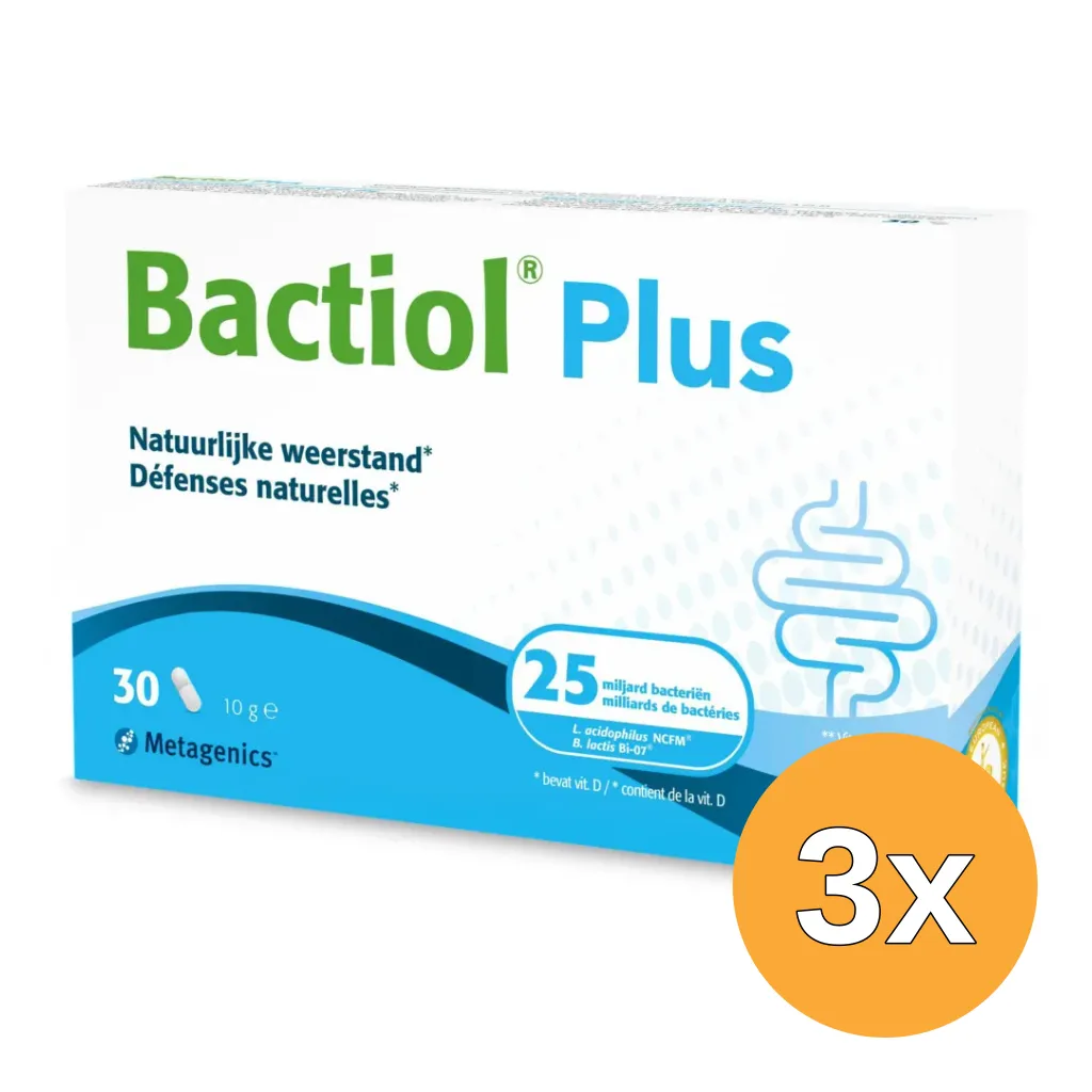 3x Metagenics Bactiol Plus NF (30 capsules)