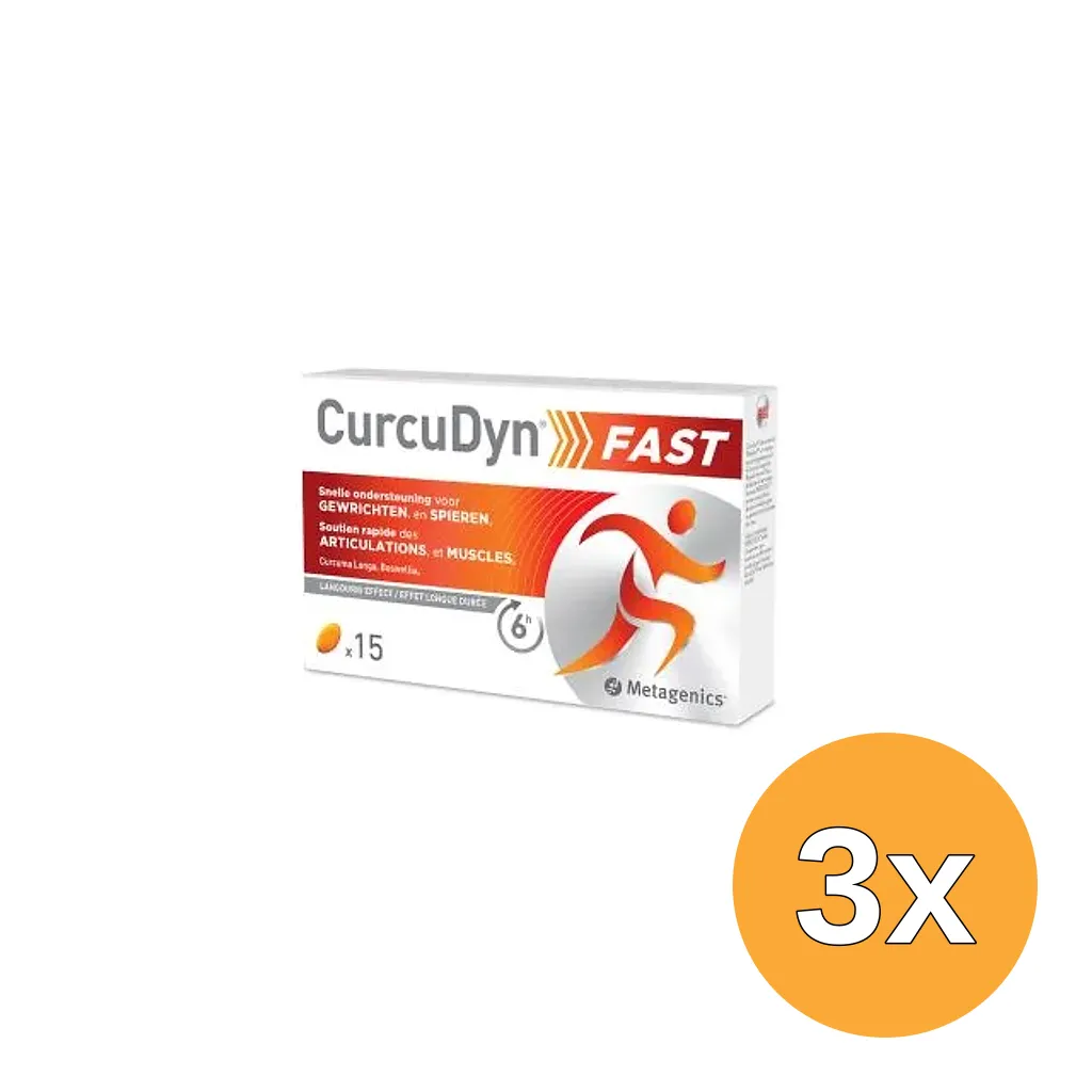 3x Metagenics Curcudyn Fast (15 softgels)