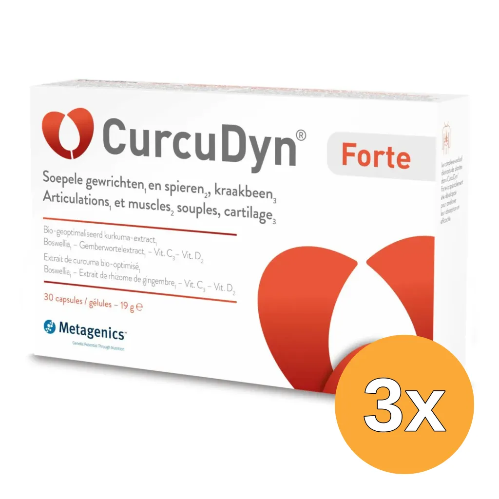 3x Metagenics Curcudyn Forte NF (30 capsules)