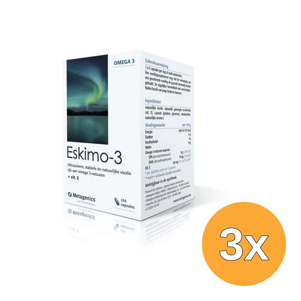 3x Metagenics Eskimo 3 (105 capsules)