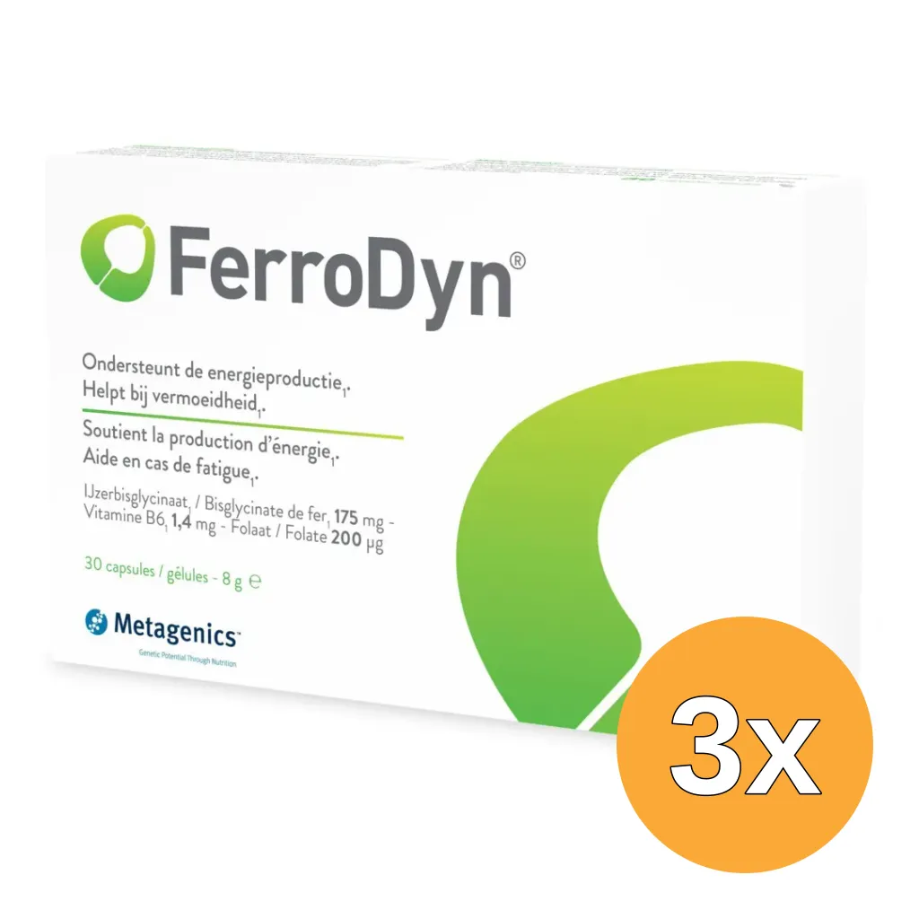 3x Metagenics Ferrodyn (30 capsules)