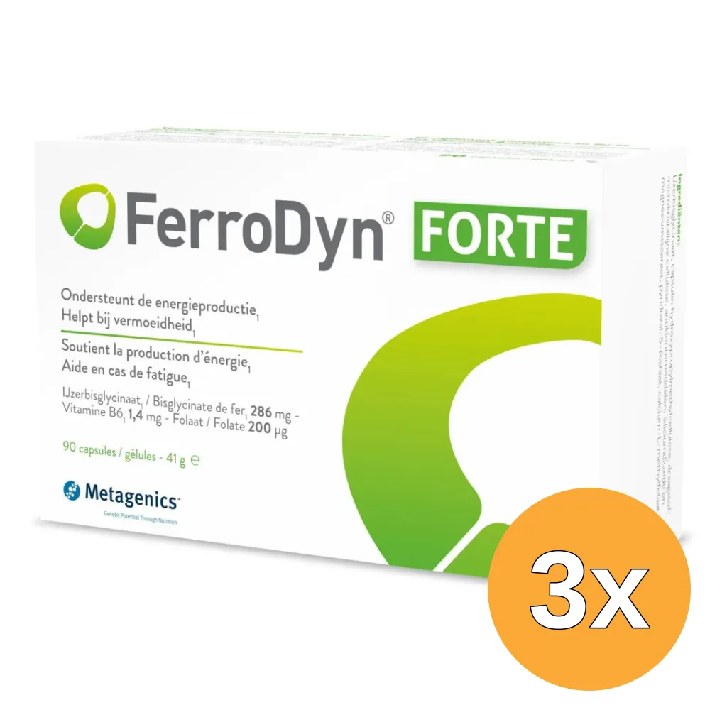 3x Metagenics Ferrodyn Forte (90 capsules)