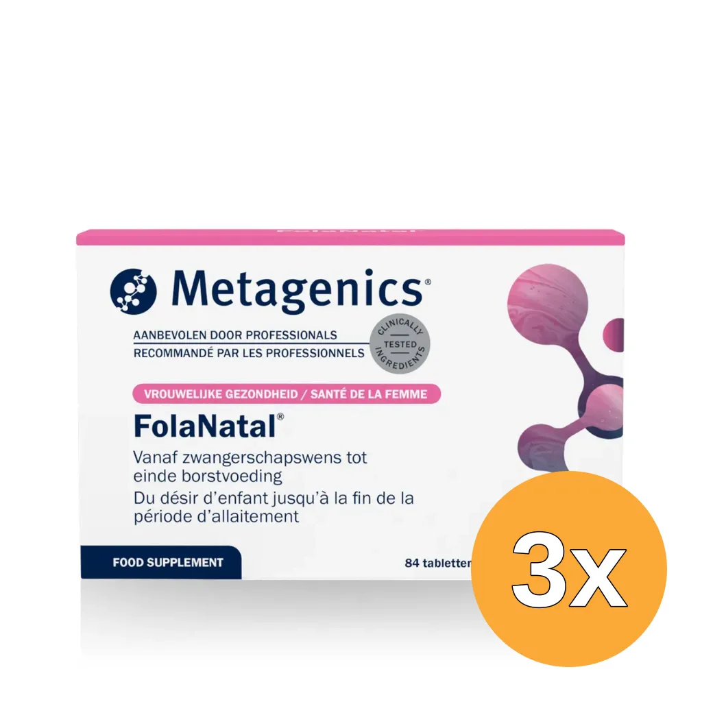 3x Metagenics Folanatal Nf (84 tabletten)