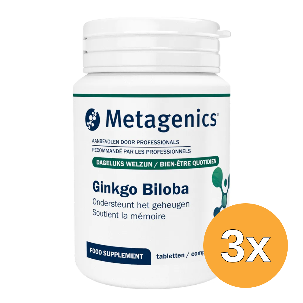 3x Metagenics Ginkgo Biloba (90 tabletten)
