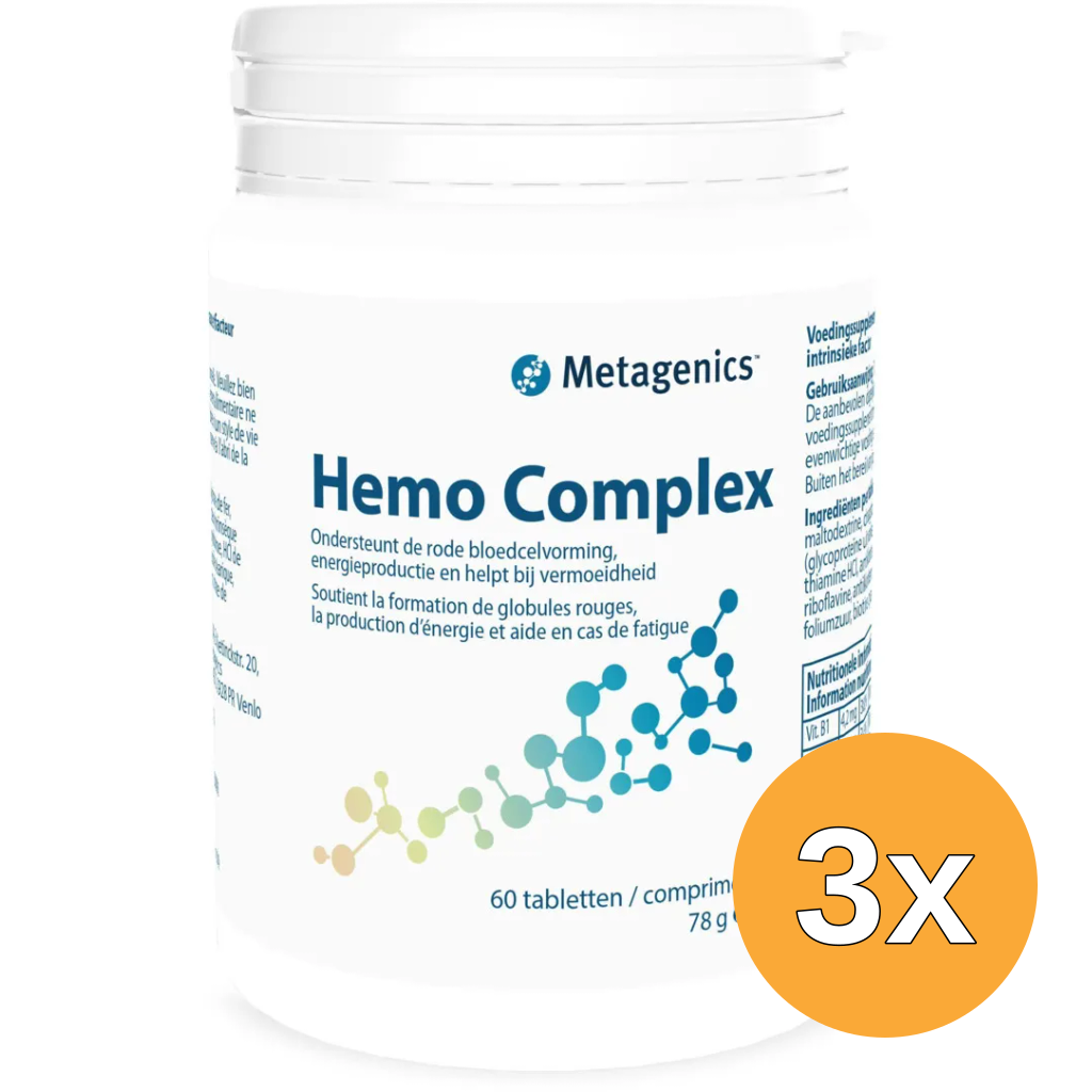 3x Metagenics Hemo Complex (60 tabletten)