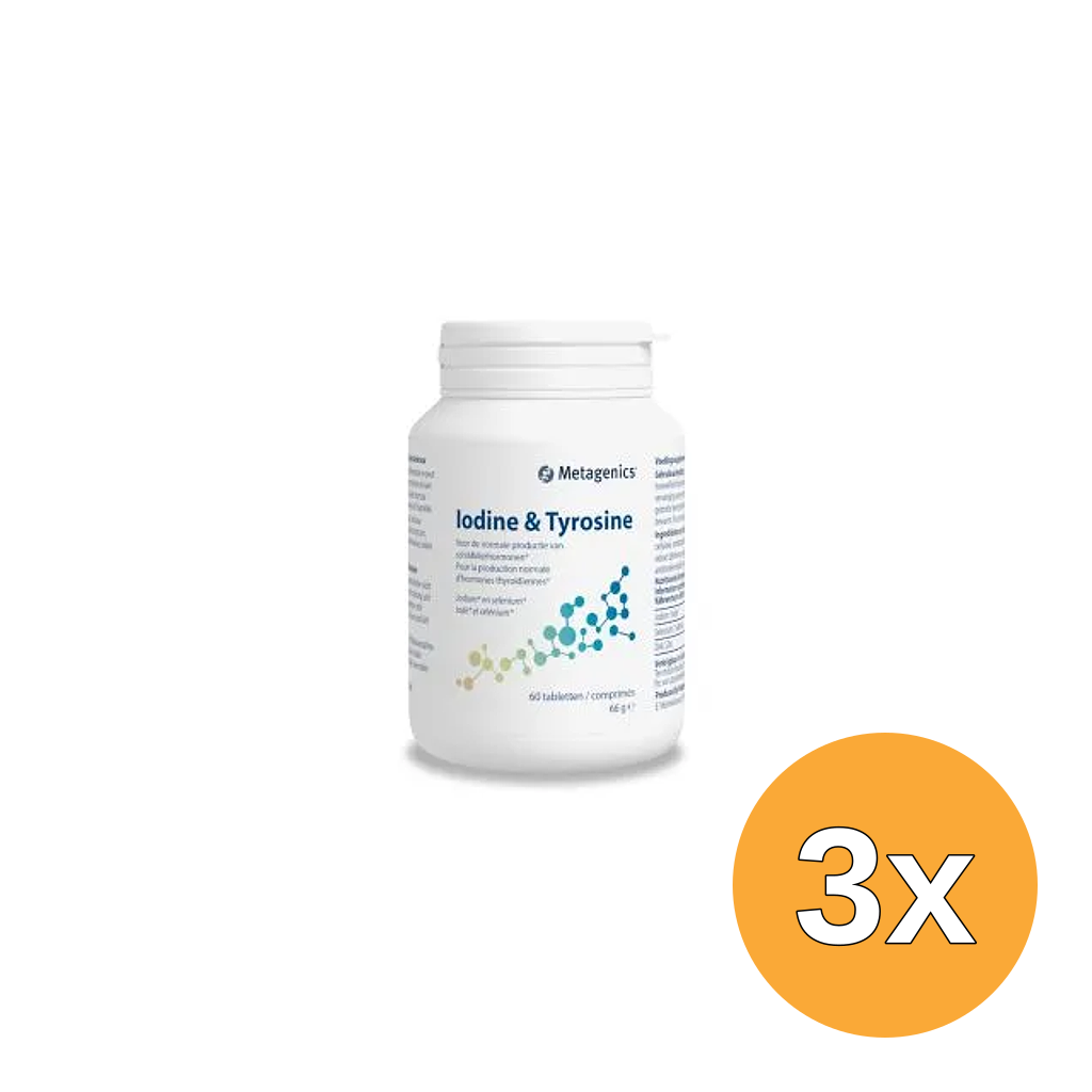 3x Metagenics Iodine En Tyrosine (60 tabletten)