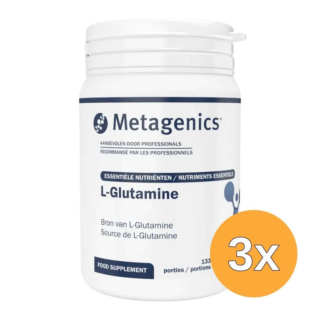 3x Metagenics L-Glutamine (400 gr)