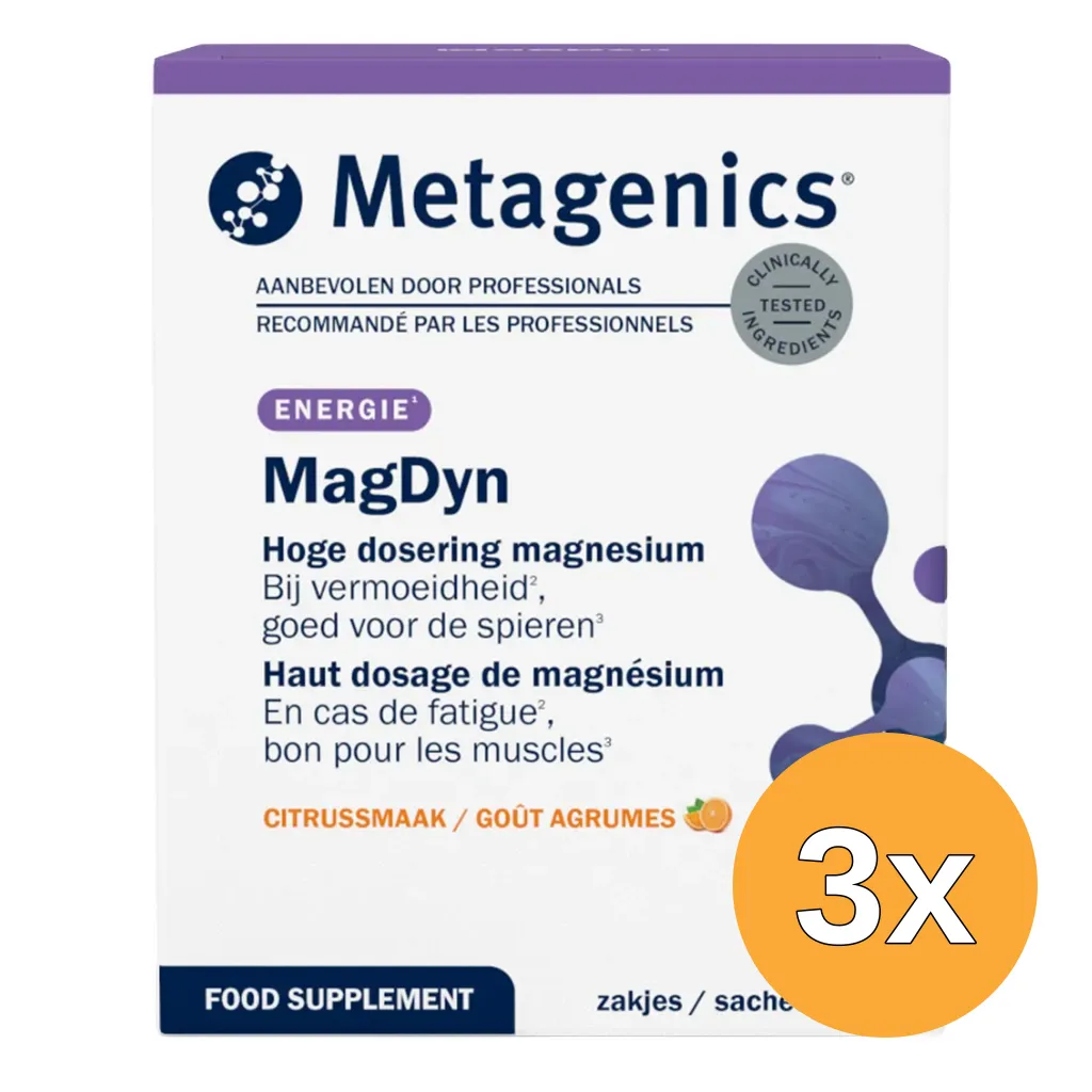 3x Metagenics Mag Dyn (15 Stuks)