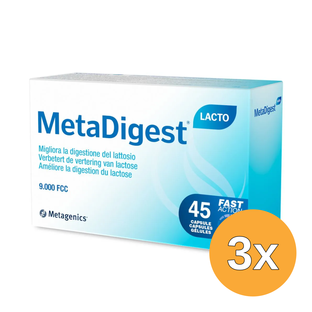 3x Metagenics MetaDigest Lacto (45 capsules)