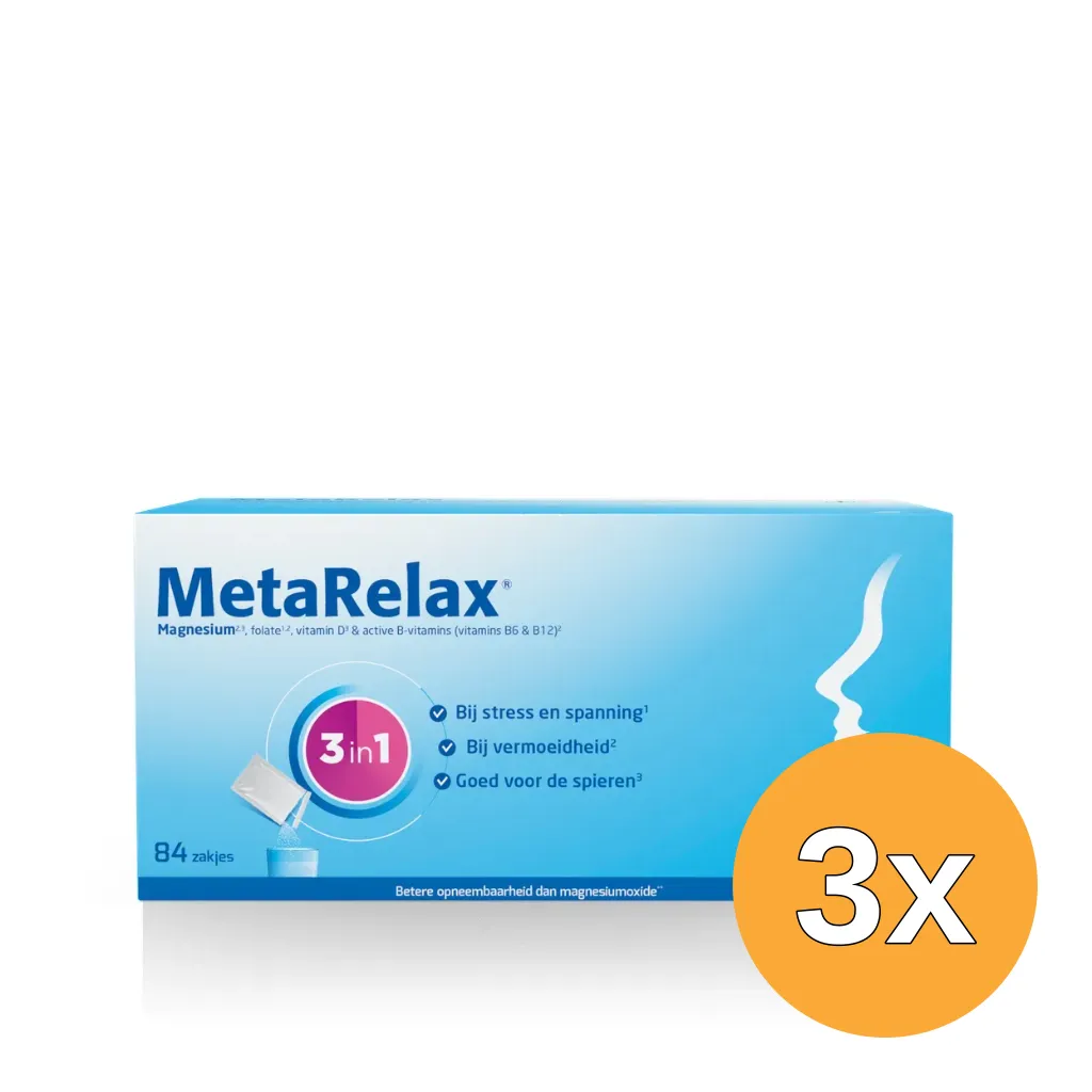 3x Metagenics MetaRelax® Magnesium (84 zakjes)