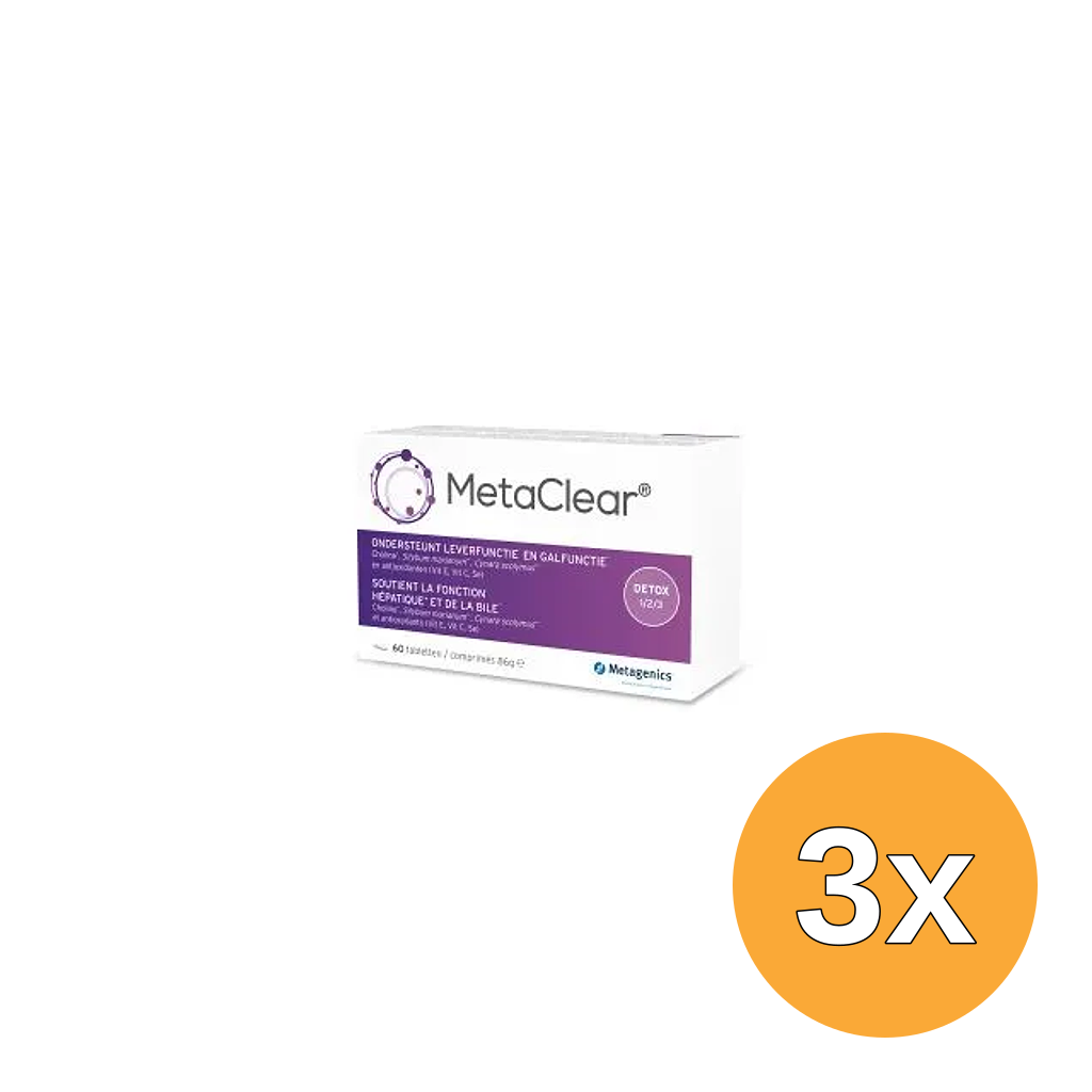 3x Metagenics Metaclear Nfd (60 tabletten)