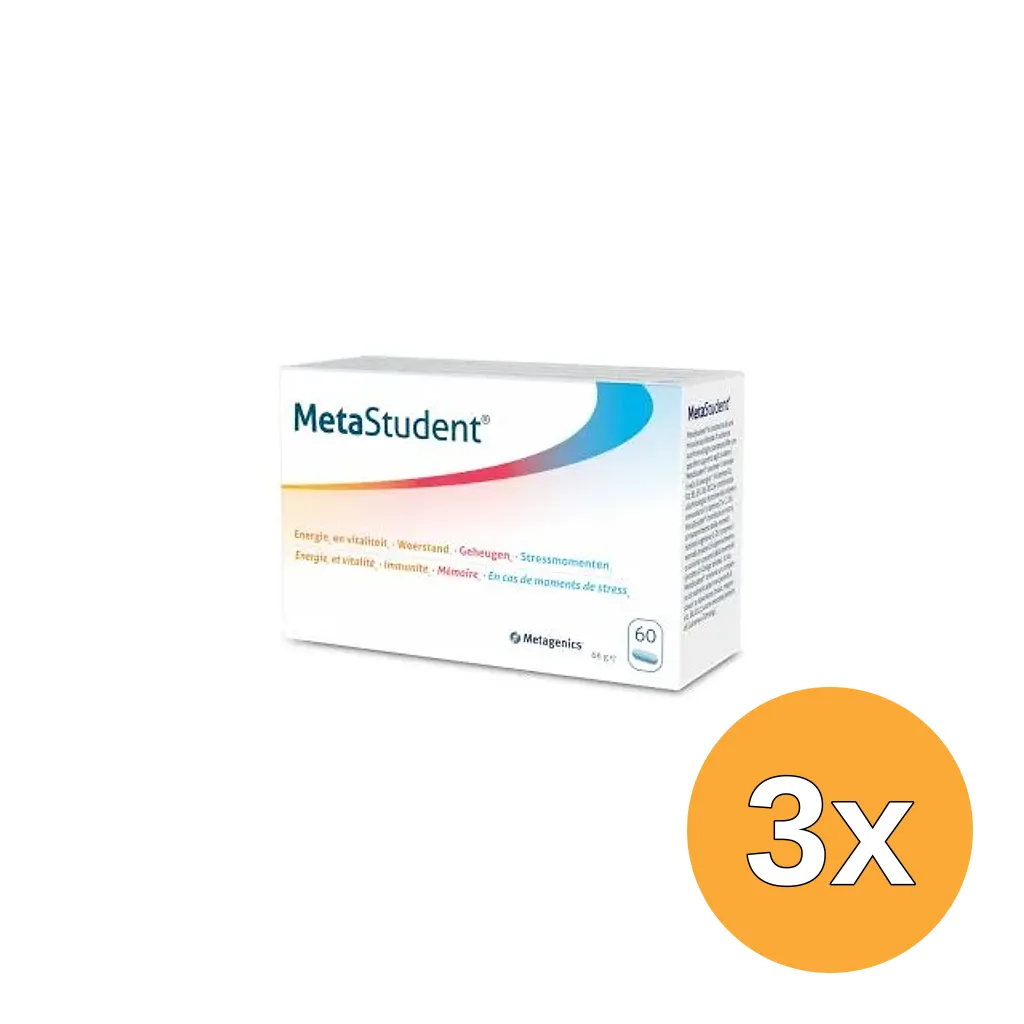 3x Metagenics Metastudent (60 tabletten)