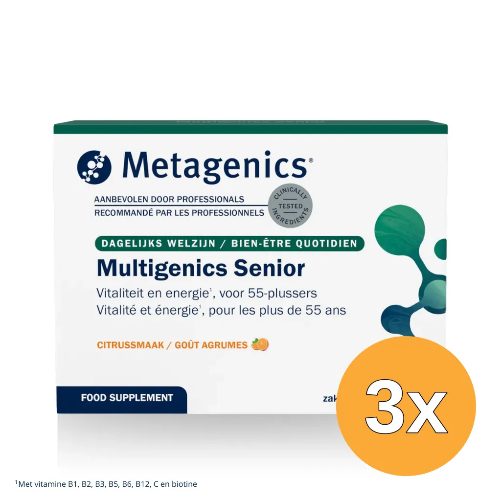 3x Metagenics MultiGenics Senior (30 zakjes)