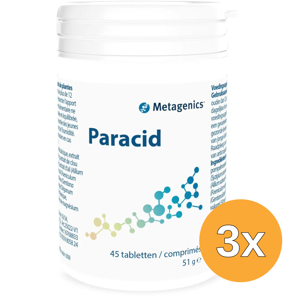 3x Metagenics Paracid (45 tabletten)