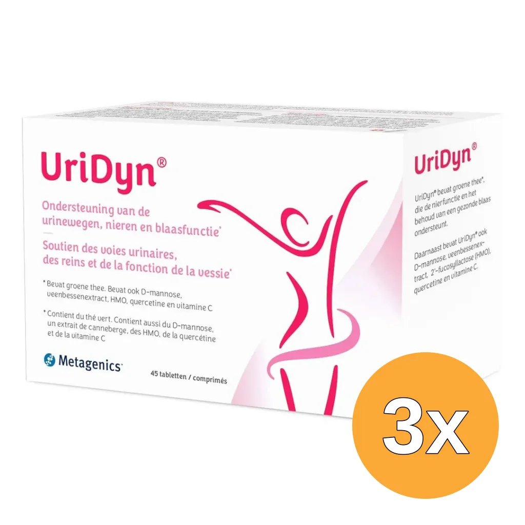 3x Metagenics Uridyn NF (45 tabletten)