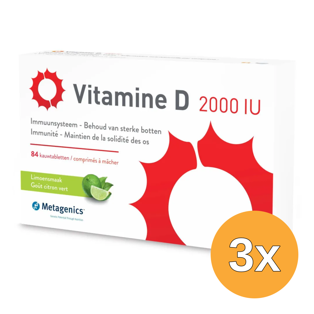 3x Metagenics Vitamine D 2000Iu (84 tabletten)
