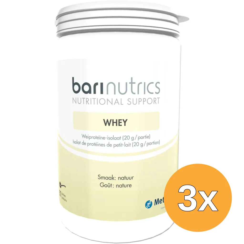 3x Barinutrics Whey Natuur (477 gr)