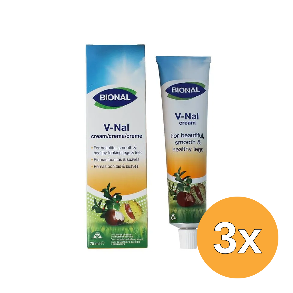 3x Bional V-nal Creme (75 ml)