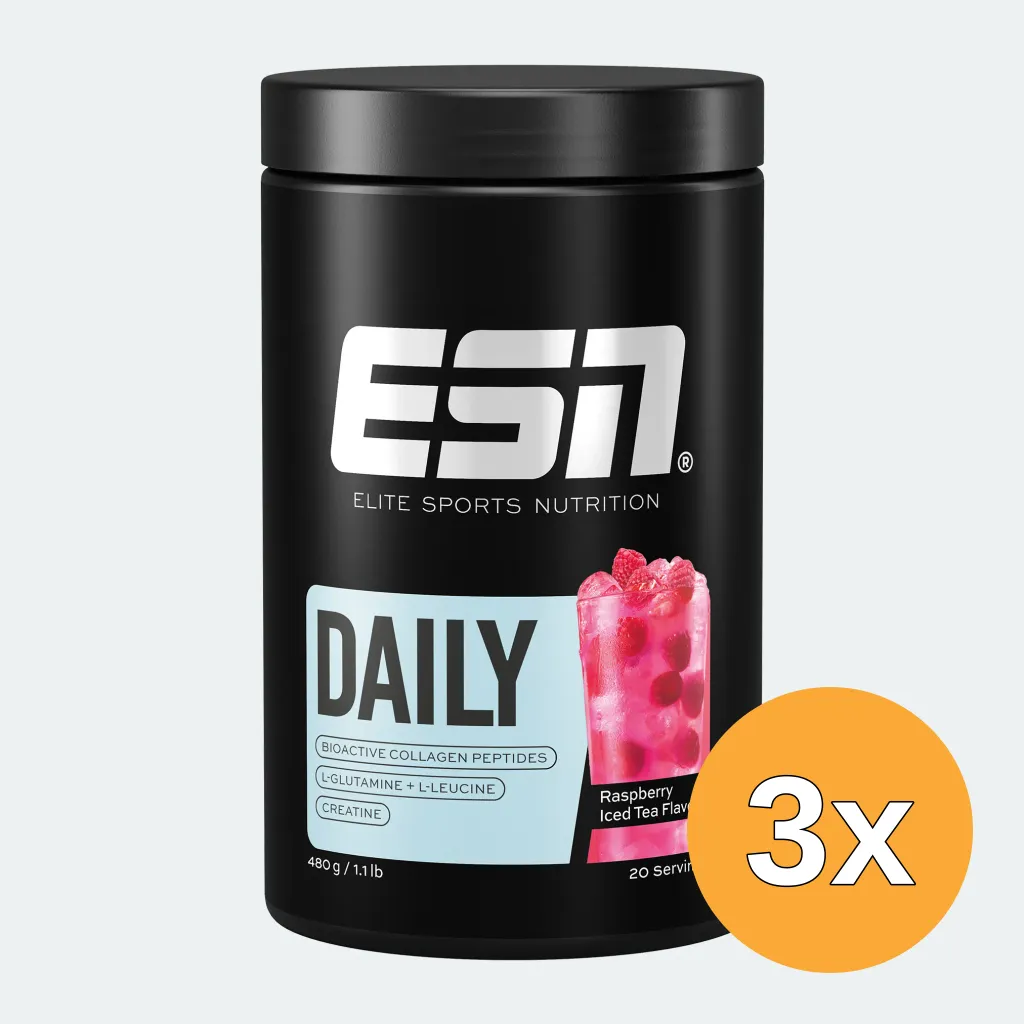 3x ESN Daily Raspberry Ice Tea (480 gr)